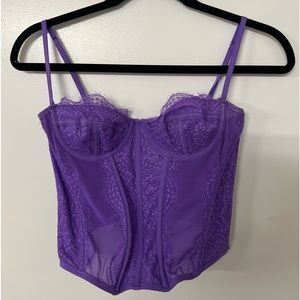 Urban Outfitters Corset Top in Purple